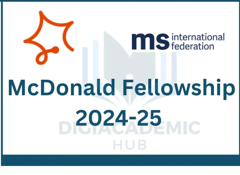 Fully funded McDonald fellowship 2024-25 for international students